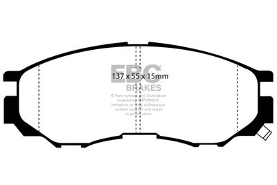 DP1124 EBC Brakes Комплект тормозных колодок, дисковый тормоз