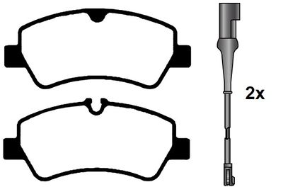 RA10271 RAICAM Комплект тормозных колодок, дисковый тормоз