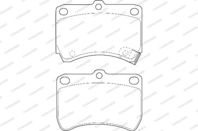 WBP21355A WAGNER Комплект тормозных колодок, дисковый тормоз