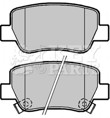 KBP2099 KEY PARTS Комплект тормозных колодок, дисковый тормоз