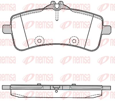 179400 REMSA Комплект тормозных колодок, дисковый тормоз