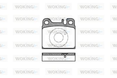 P106388 WOKING Комплект тормозных колодок, дисковый тормоз