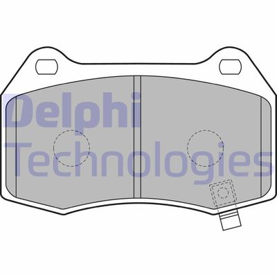 LP1838 DELPHI Комплект тормозных колодок, дисковый тормоз