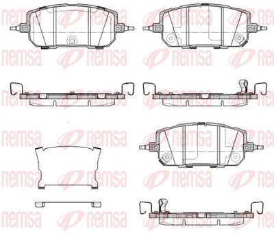 196002 REMSA Комплект тормозных колодок, дисковый тормоз