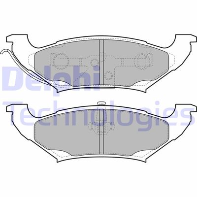 LP2085 DELPHI Комплект тормозных колодок, дисковый тормоз