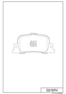 D2187H MK Kashiyama Комплект тормозных колодок, дисковый тормоз