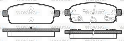 P1532312 WOKING Комплект тормозных колодок, дисковый тормоз