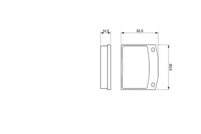 0986464852 BOSCH Комплект тормозных колодок, дисковый тормоз