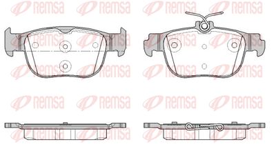 189700 REMSA Комплект тормозных колодок, дисковый тормоз