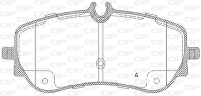 BPA184800 OPEN PARTS Комплект тормозных колодок, дисковый тормоз