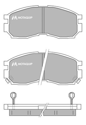 LVXL719 MOTAQUIP Комплект тормозных колодок, дисковый тормоз