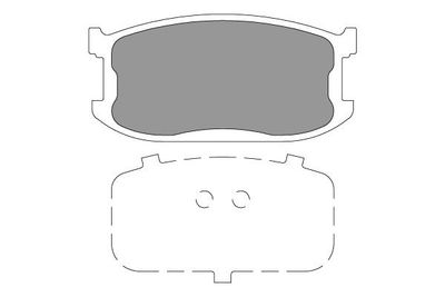 KBP4565 KAVO PARTS Комплект тормозных колодок, дисковый тормоз