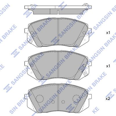 SP1682 Hi-Q Комплект тормозных колодок, дисковый тормоз