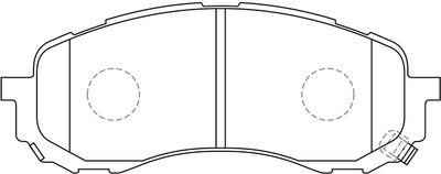 FP7177 FIT Комплект тормозных колодок, дисковый тормоз