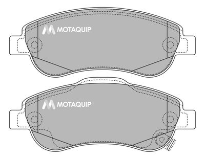 LVXL1398 MOTAQUIP Комплект тормозных колодок, дисковый тормоз