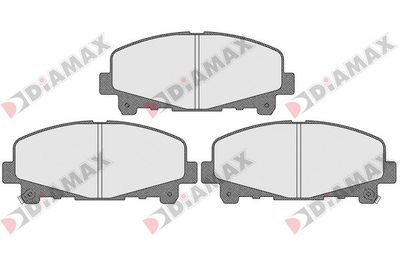 N09505 DIAMAX Комплект тормозных колодок, дисковый тормоз