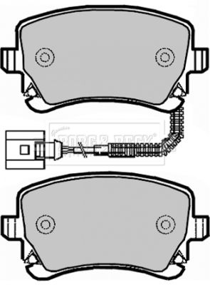 BBP1939 BORG & BECK Комплект тормозных колодок, дисковый тормоз