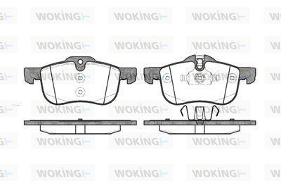 P619300 WOKING Комплект тормозных колодок, дисковый тормоз