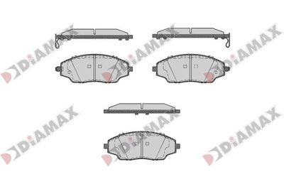 N09755 DIAMAX Комплект тормозных колодок, дисковый тормоз