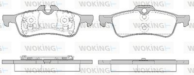 P962320 WOKING Комплект тормозных колодок, дисковый тормоз