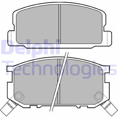 LP402 DELPHI Комплект тормозных колодок, дисковый тормоз