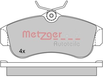 1170574 METZGER Комплект тормозных колодок, дисковый тормоз