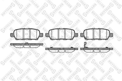 890012LSX STELLOX Комплект тормозных колодок, дисковый тормоз