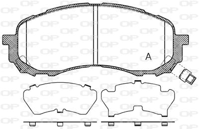 BPA108111 OPEN PARTS Комплект тормозных колодок, дисковый тормоз