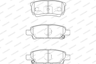WBP24014A WAGNER Комплект тормозных колодок, дисковый тормоз