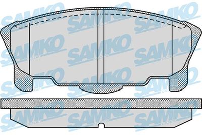 5SP937 SAMKO Комплект тормозных колодок, дисковый тормоз