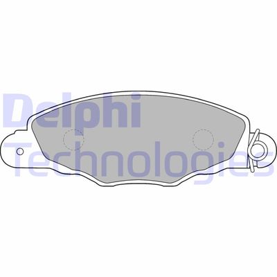 LP1554 DELPHI Комплект тормозных колодок, дисковый тормоз