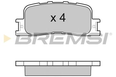 BP3060 BREMSI Комплект тормозных колодок, дисковый тормоз