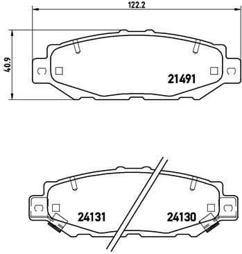 P83038 BREMBO Комплект тормозных колодок, дисковый тормоз