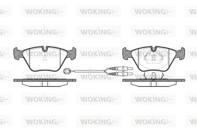 P370322 WOKING Комплект тормозных колодок, дисковый тормоз