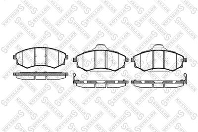 329092SX STELLOX Комплект тормозных колодок, дисковый тормоз