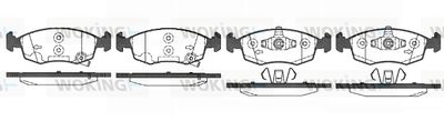 P072350 WOKING Комплект тормозных колодок, дисковый тормоз