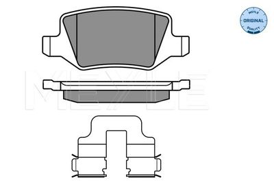 0252313814 MEYLE Комплект тормозных колодок, дисковый тормоз