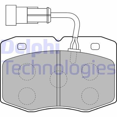 LP1776 DELPHI Комплект тормозных колодок, дисковый тормоз