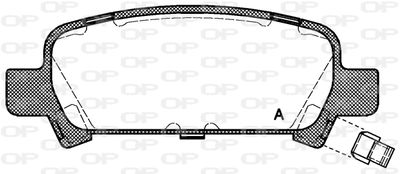 BPA072902 OPEN PARTS Комплект тормозных колодок, дисковый тормоз