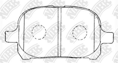 PN1401 NiBK Комплект тормозных колодок, дисковый тормоз