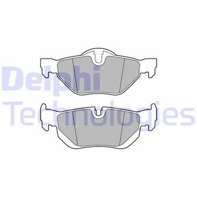 LP3618 DELPHI Комплект тормозных колодок, дисковый тормоз