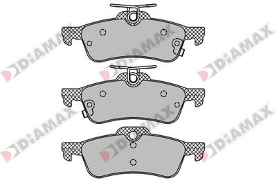 N09579 DIAMAX Комплект тормозных колодок, дисковый тормоз