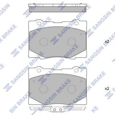 SP4141 Hi-Q Комплект тормозных колодок, дисковый тормоз