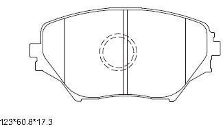 KD2640 ASIMCO Комплект тормозных колодок, дисковый тормоз