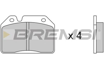 BP2027 BREMSI Комплект тормозных колодок, дисковый тормоз