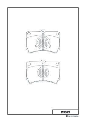 D3049 MK Kashiyama Комплект тормозных колодок, дисковый тормоз