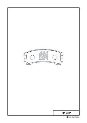 D1262 MK Kashiyama Комплект тормозных колодок, дисковый тормоз