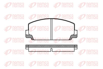 007510 REMSA Комплект тормозных колодок, дисковый тормоз
