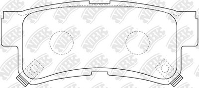 PN0765 NiBK Комплект тормозных колодок, дисковый тормоз