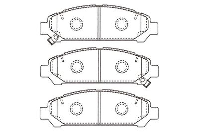 KBP9146 KAVO PARTS Комплект тормозных колодок, дисковый тормоз